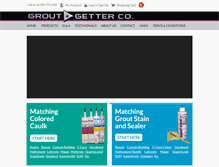 Tablet Screenshot of groutgetter.com